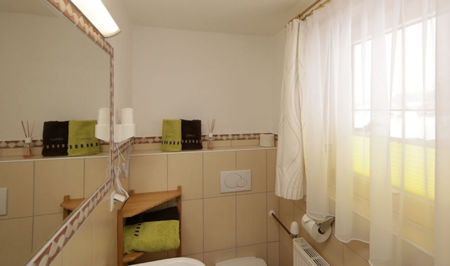 Badezimmer in der Ferienwohnung